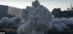 Blowing up Hezbollah warehouses.