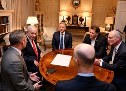 Netanyahu, Witkoff, Dermer.