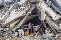 A store under the rubble.