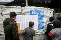 Aid sent to Palestinians.