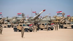 Egyptian forces. Illustration.