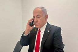 Prime Minister Benjamin Netanyahu during phone call