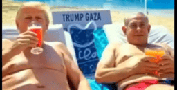Trump and Bibi at Trump Gaza Hotel