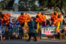 Protest for the Bibas family and the hostages.