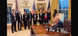 Trump meets with former hostages