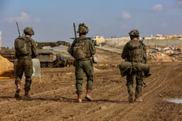 IDF forces in the Gaza Strip.