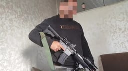Picture of the Lawyer with a weapon