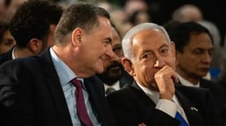 Israel Katz with Benjamin Netanyahu