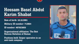 terrorist sniper Hossam Basel Abdul Karim Shabat, who was also employed by Al Jazeera