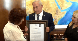 The Netanyahus and Eli Cohen's widow.