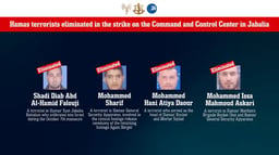 terrorists eliminated by IDF airstrikes