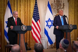 Prime Minister Netanyahu and President Trump. Archive.