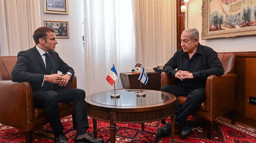 Emmanuel Macron with Benjamin Netanyahu