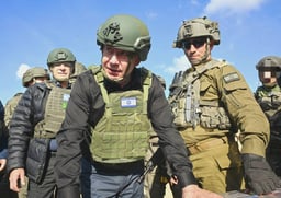 Netanyahu tours Gaza