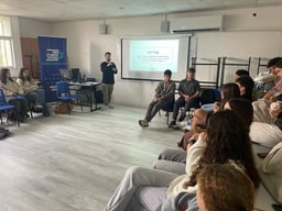 The group of teens who worked on the project