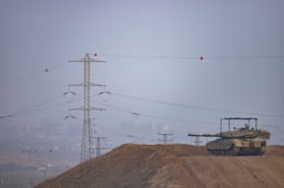 IDF tanks in the Gaza Strip.