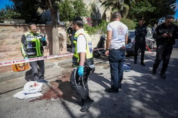 Police in Givat Zeev. Illustration.