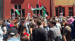 Por Palestinian Protesters at Eurovision 2025