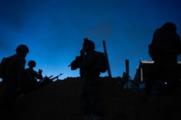 IDF forces launching operating in the early morning hours.