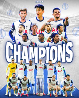 Tottenham Spurs celebrating in a happier time.