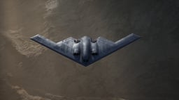 3D rendering of a B-2 bomber