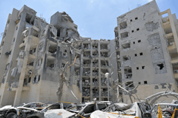 Be'er Sheva buiding destroyed by Iran