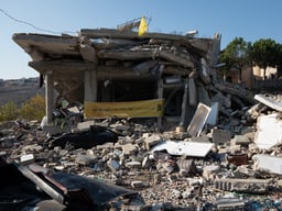 Ruined home in southern Lebanon.