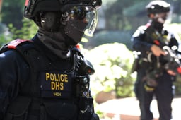 Federal police from the Department of Homeland Security