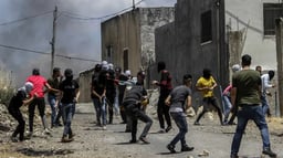 Terrorists in Samaria wearing face coverings