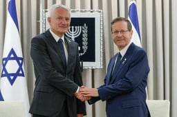 President Herzog with the Polish Ambassador