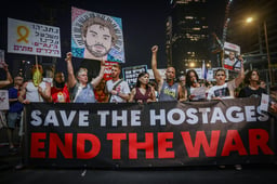 Protest for the hostages.