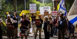 Protest for the hostages.