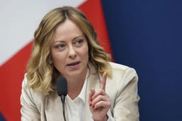 Italian Premier Giorgia Meloni 