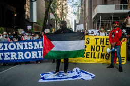 Anti-Israel protest.