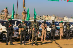 Hamas terrorists in Gaza
