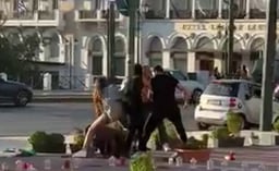 Horrific attack of Israeli in Athens