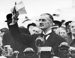 British Prime Minister Neville Chamberlain