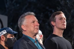 US Middle East envoy Steve Witkoff speaks at the weekly rally at Hostage Square in Tel Aviv, October 11, 2025.