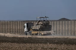 Israeli army on the southern border with Gaza. October 16, 2025. 