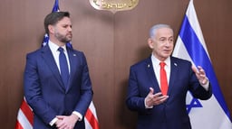 JD Vance and Netanyahu, October 23, 2025