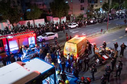 Scene of fatal ramming of Yosef Eisental