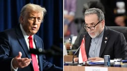 President Donald Trump and Iranian Foreign Minister Abbas Araghchi