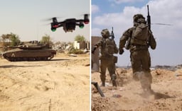 Hezbollah drones and the IDF fighting in Lebanon