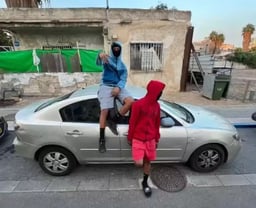 The SSQ gang members in Tel Aviv