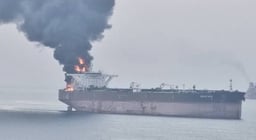 U.S. Navy has engaged a massive Iranian supertanker near Jask 