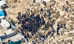 Empty funeral of former Hamas leader Al Haddad