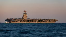 American warship 