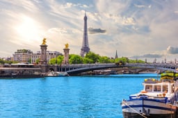 Paris river Seine, France