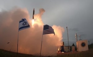 Arrow 3 missile interception 