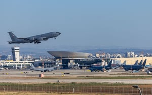 USAF planes at Ben Gurion airport
